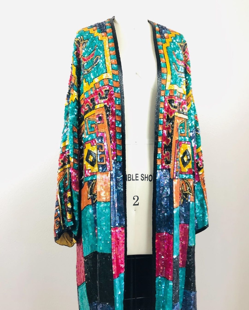 colourful sequin dress