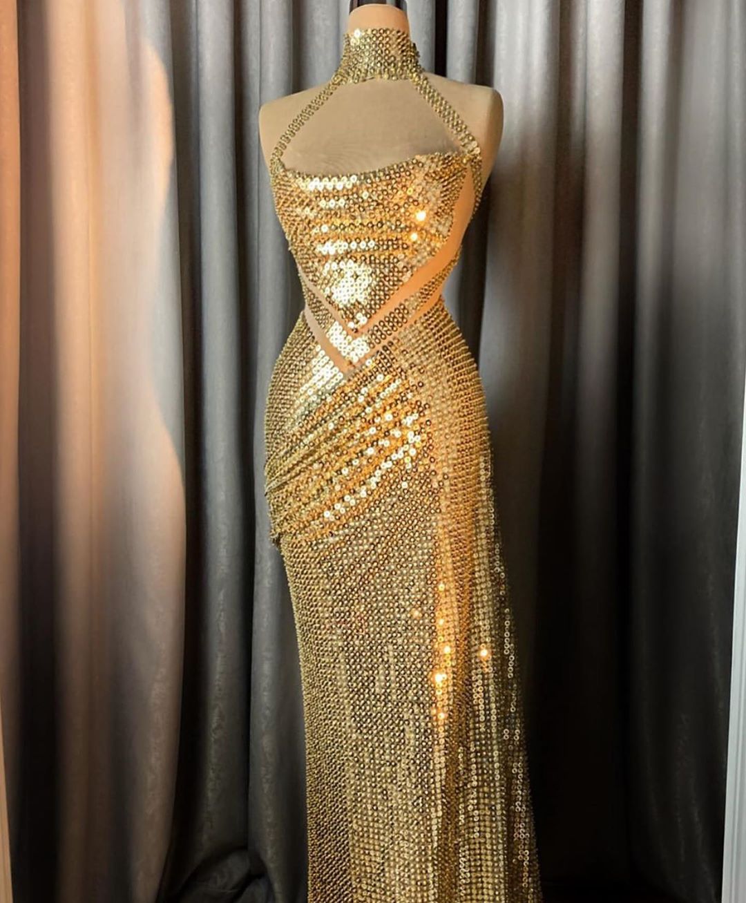 Gold long 2025 sparkly dress