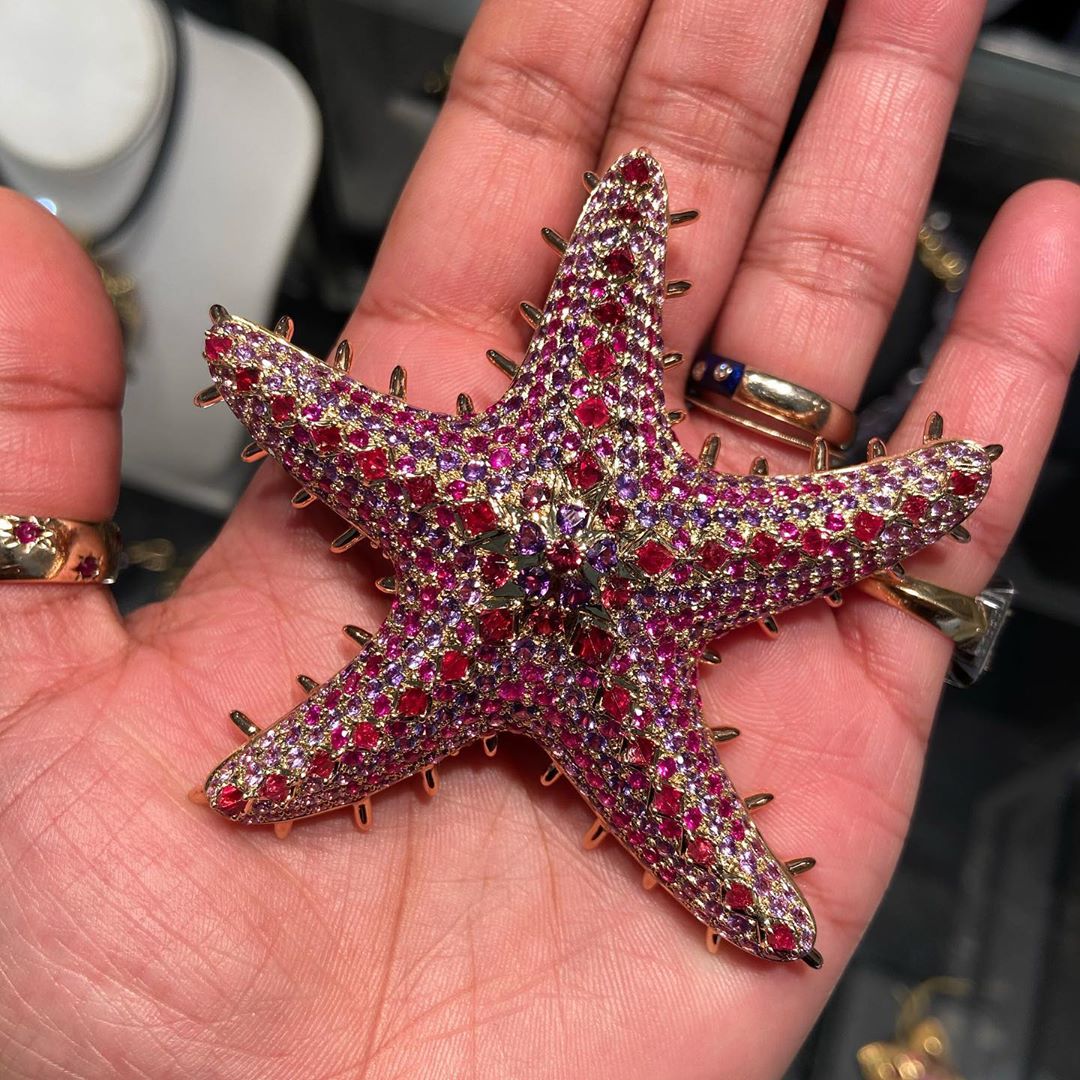 Best Jewelry Online: Unusual Jewelry Online Starfish Brooch