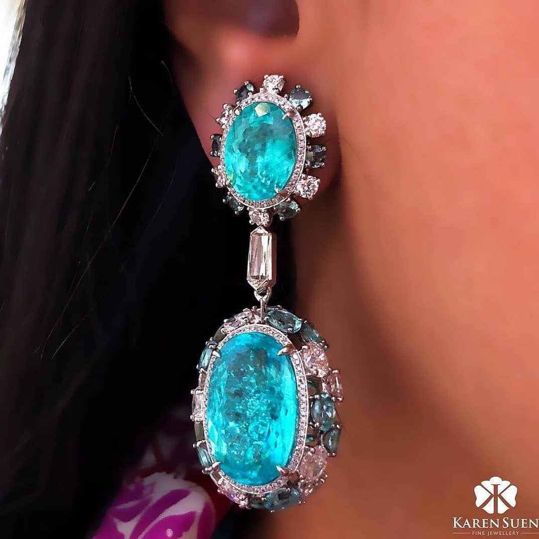 Best Jewelry Online: Oversized Jewelry Online Blue Topaz Drop Earrings