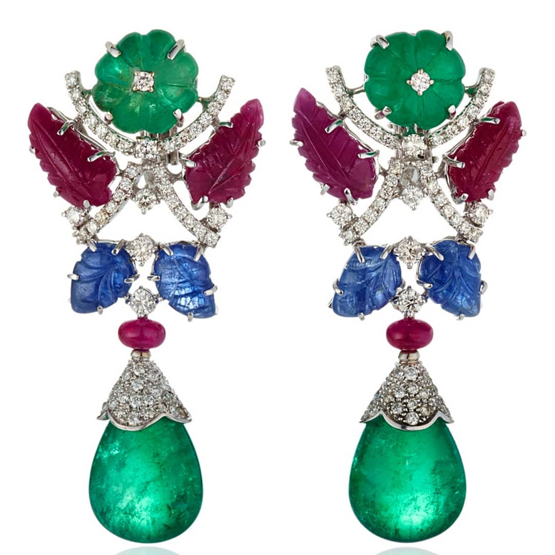 Best Jewelry Online: Drop Earrings with Diamonds, Rubies, Sapphires and Emeralds