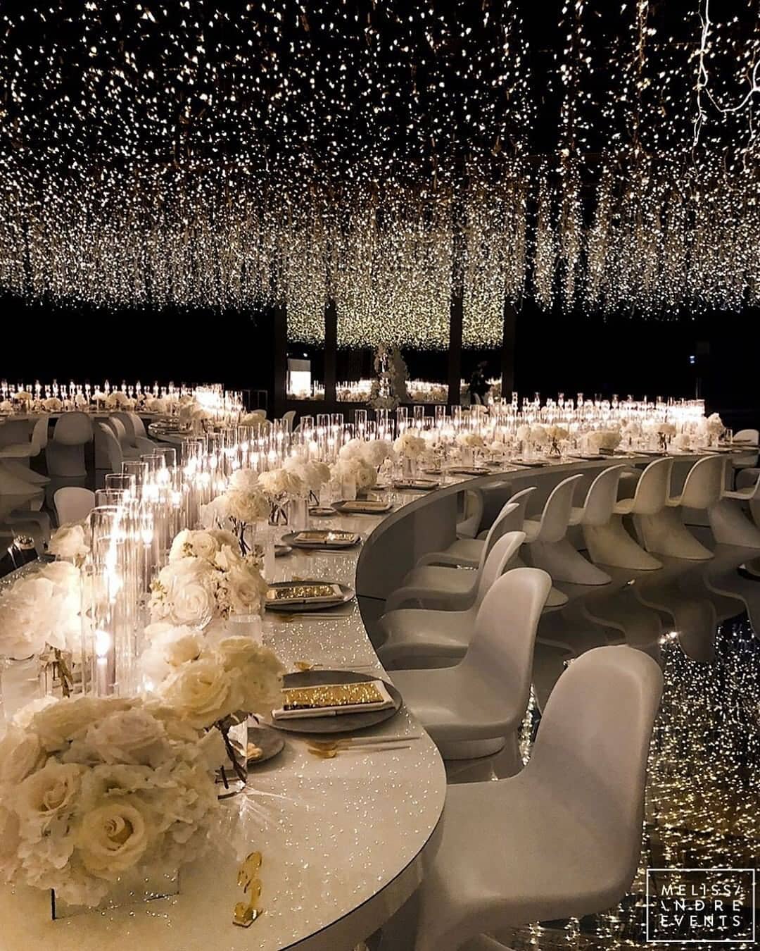 A Sky Full of Stars! Wedding Reception Glam and Glitz. The best bling online.