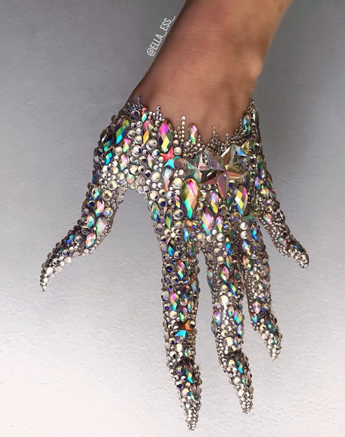 Crystal hand