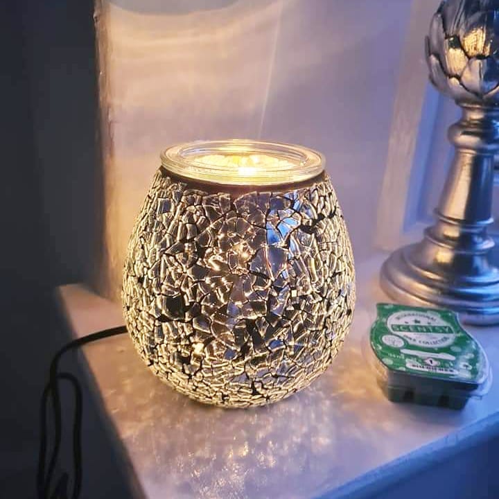 Bling for Your HOME Bed Side Crushed Diamond Warmer