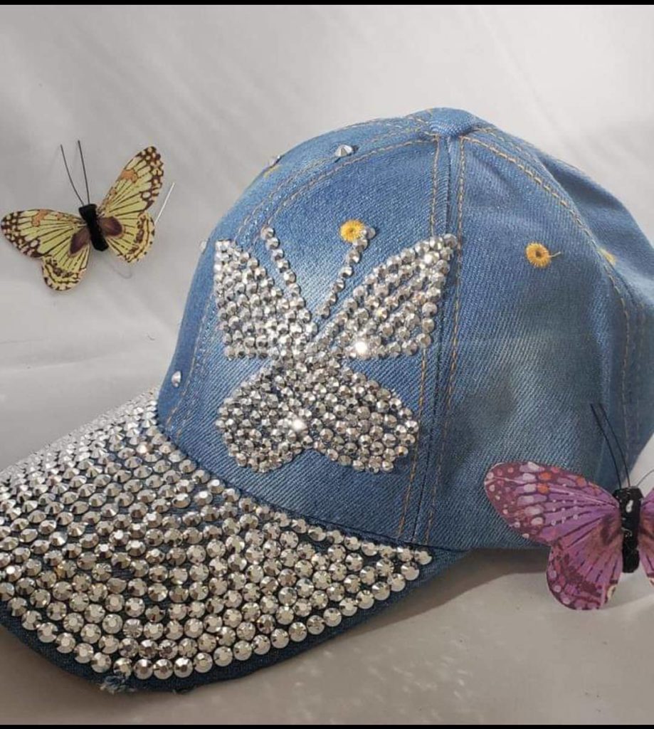 Bling BASEBALL CAPS • A Glittering Way to Hide Your Bad Hair Day
