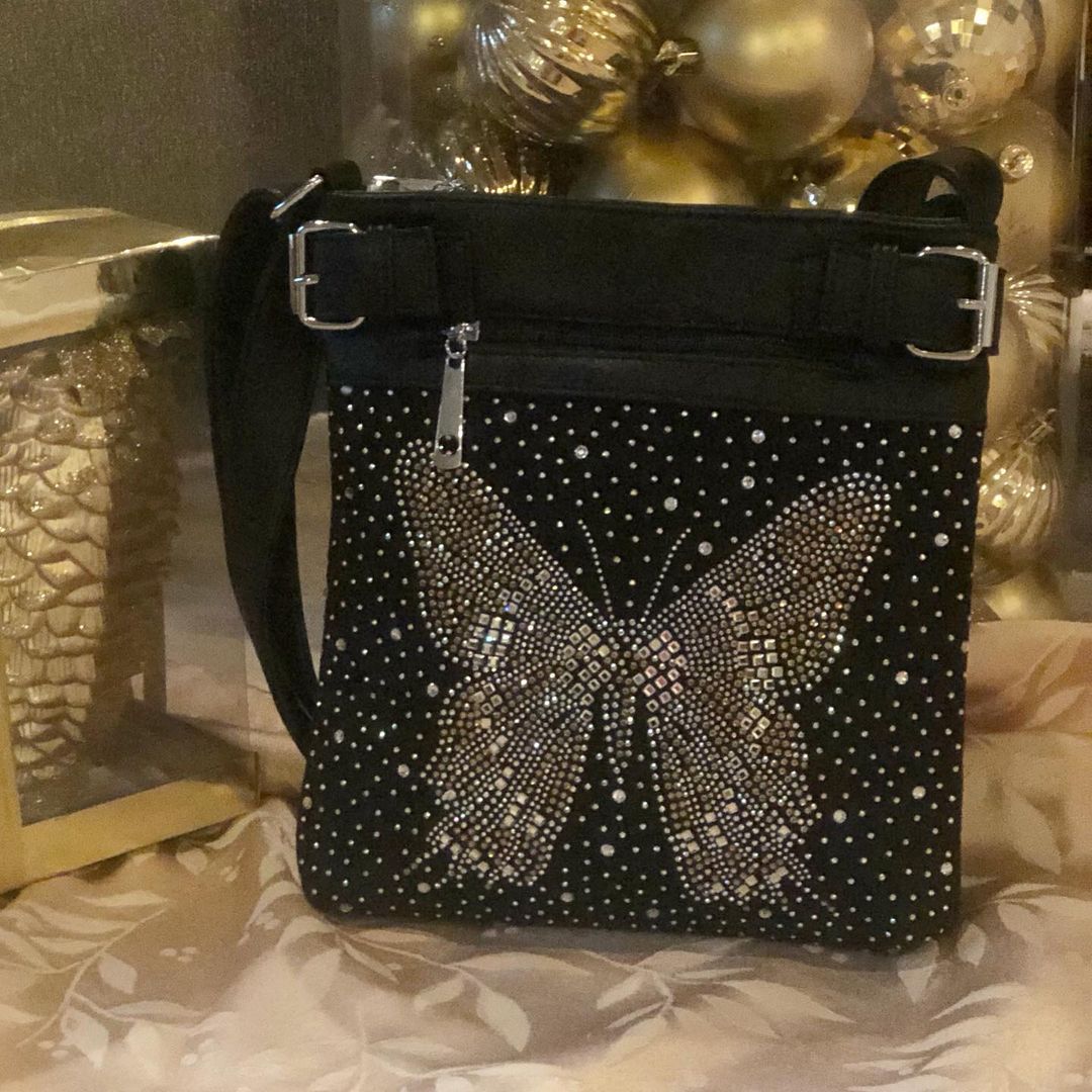 Zzfab Starburst Double Handles Bling Purse Light Pink - Walmart.com