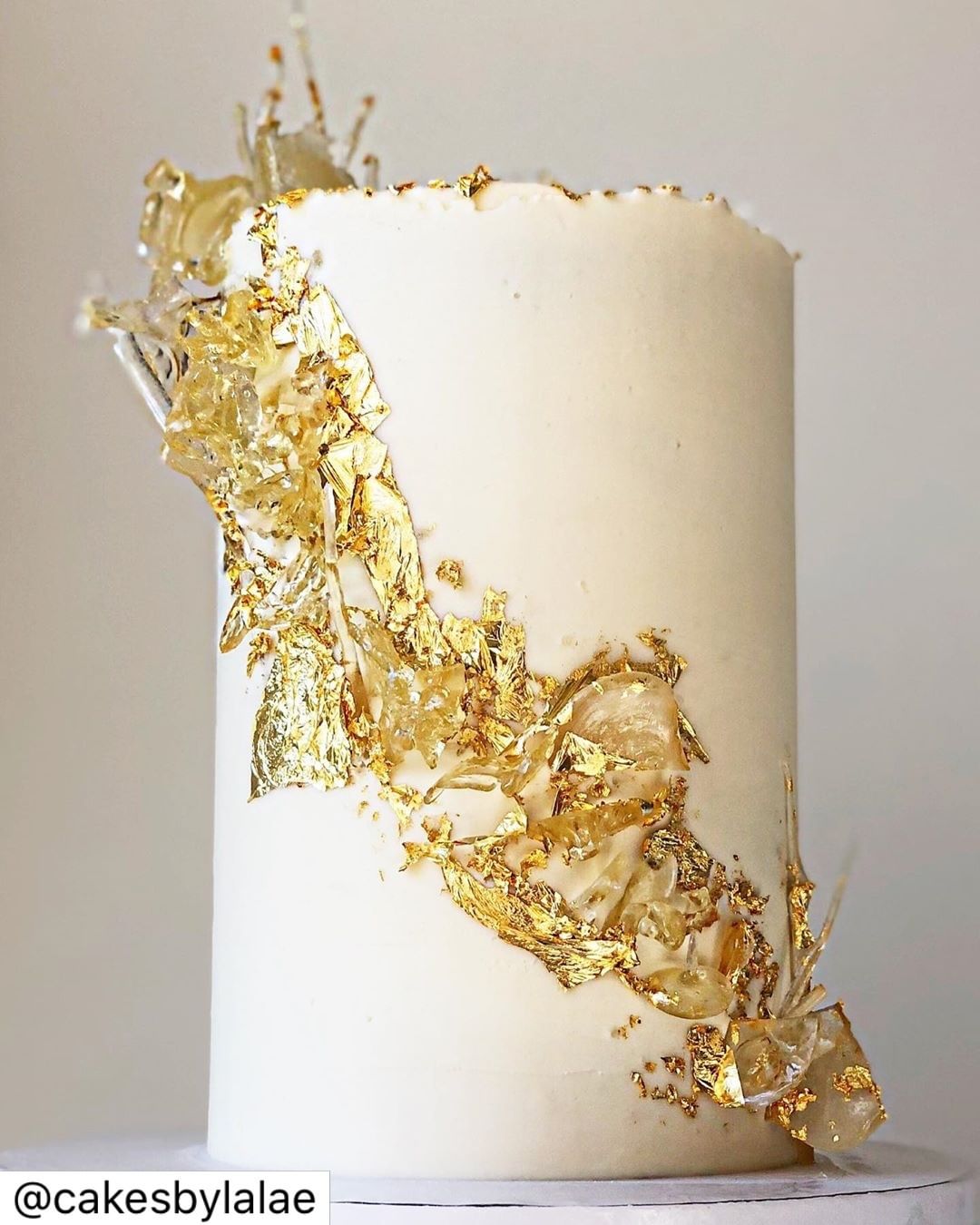 Gold Bling Food Cake Coated with 24K Gold