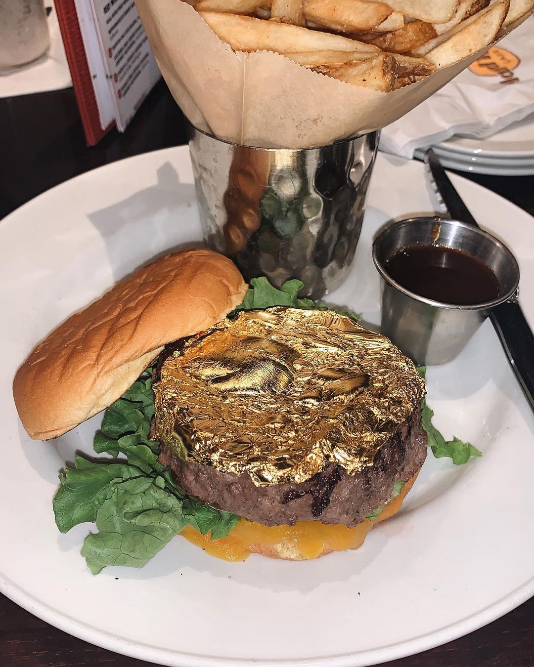 Gold Bling Food You Could Call It the Gold Digger-Burger