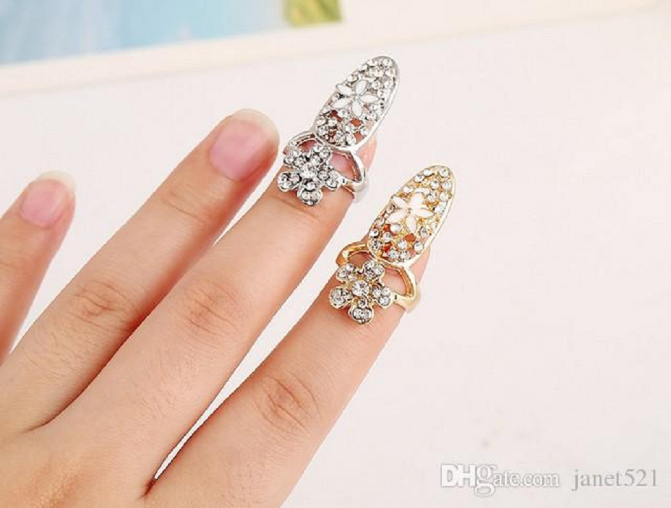 Finger hot sale nail ring