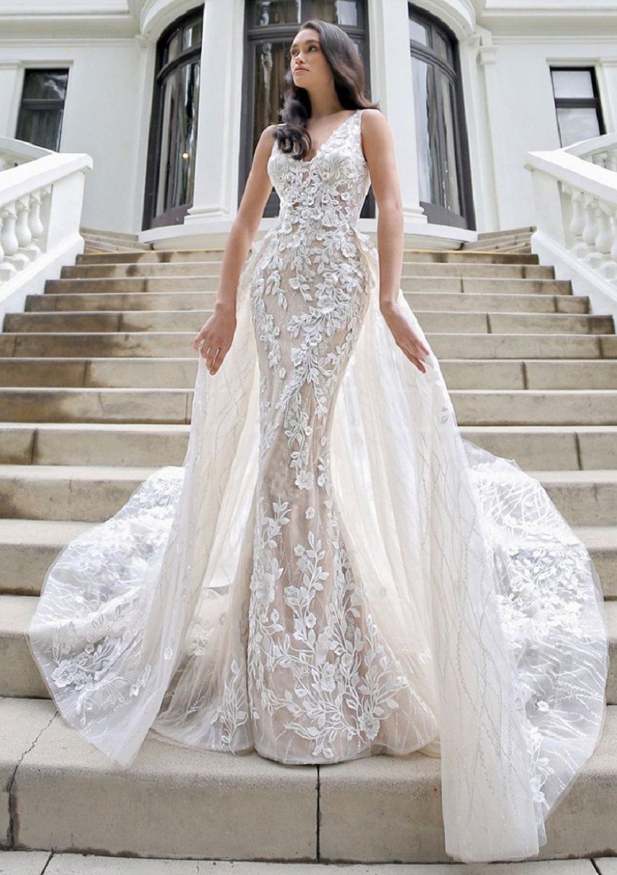 rhinestone wedding dress