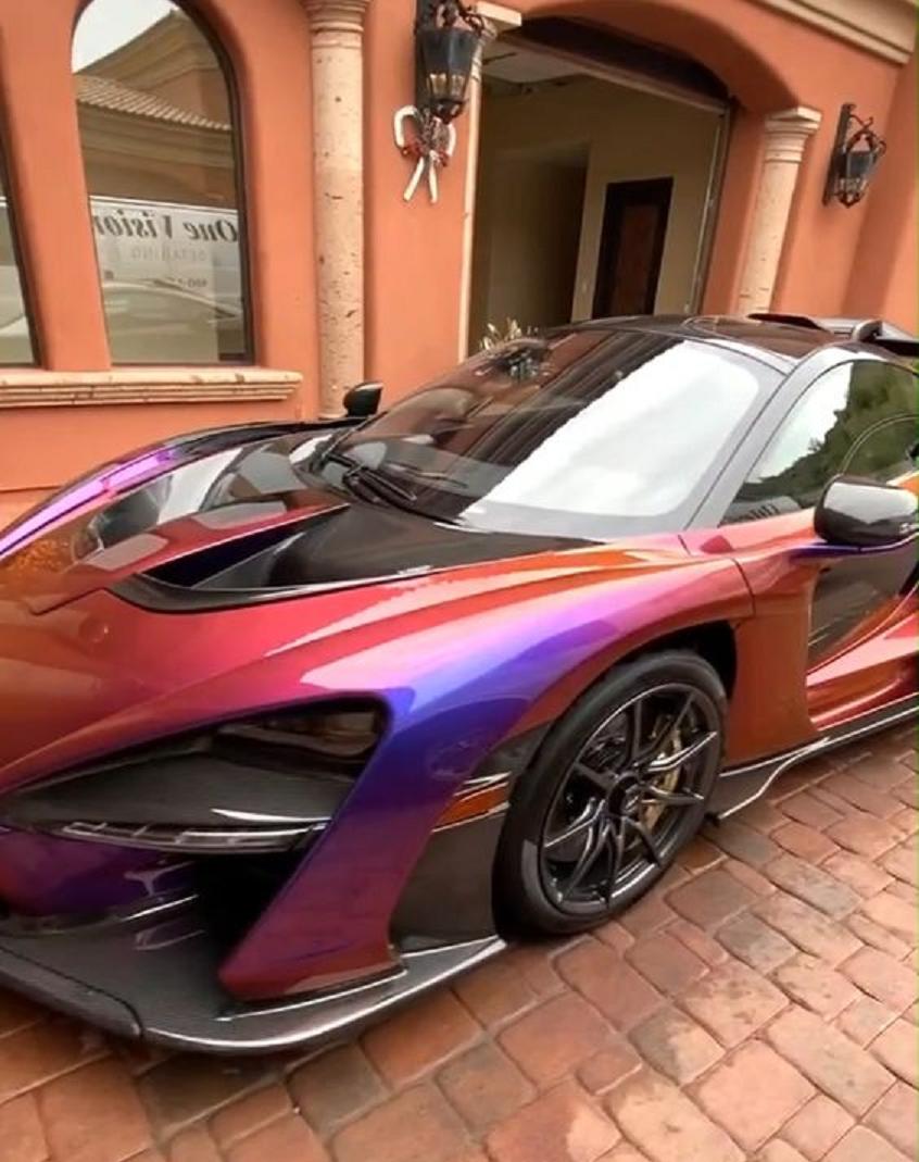 Bling wrapped cars Dual Colour Shining Mclaren