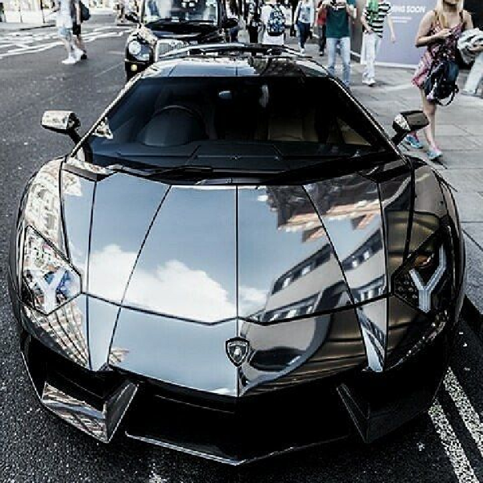 Bling wrapped cars Shining Super Cool Black Lamborghini