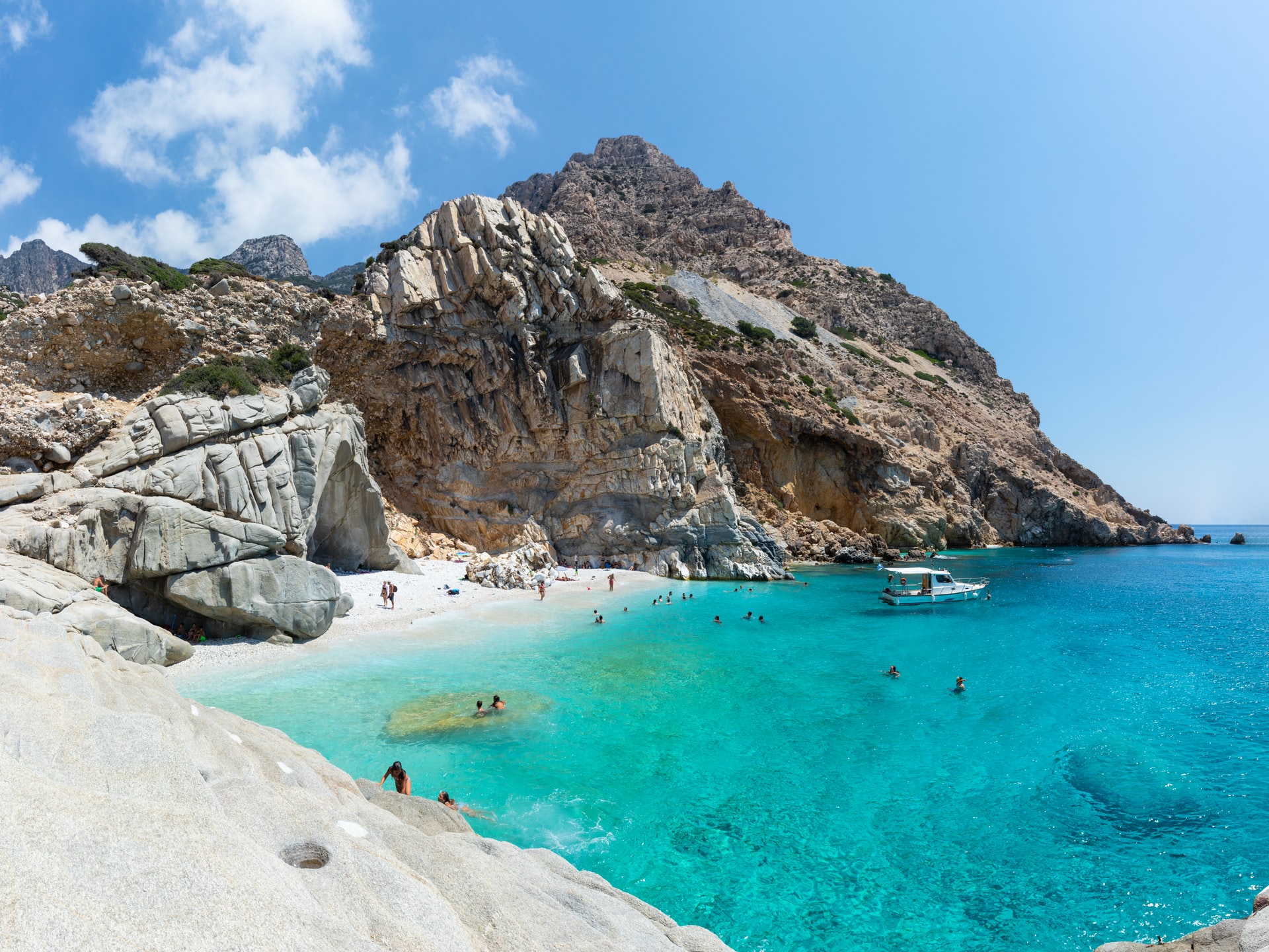 The stunning Mediterranean islands Hidden away beaches like Seichelles on the island of Ikaria are best accessed by boat