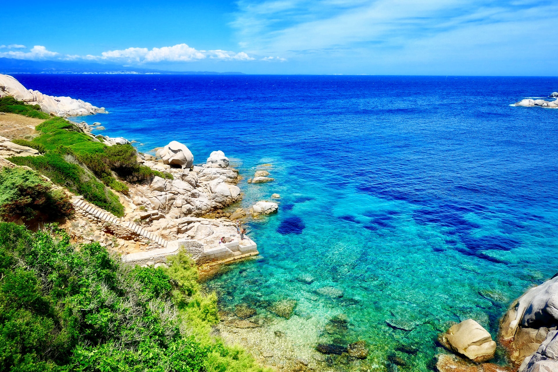 The stunning Mediterranean islands The endless blue of Capo Testa at Santa Teresa di Gallura