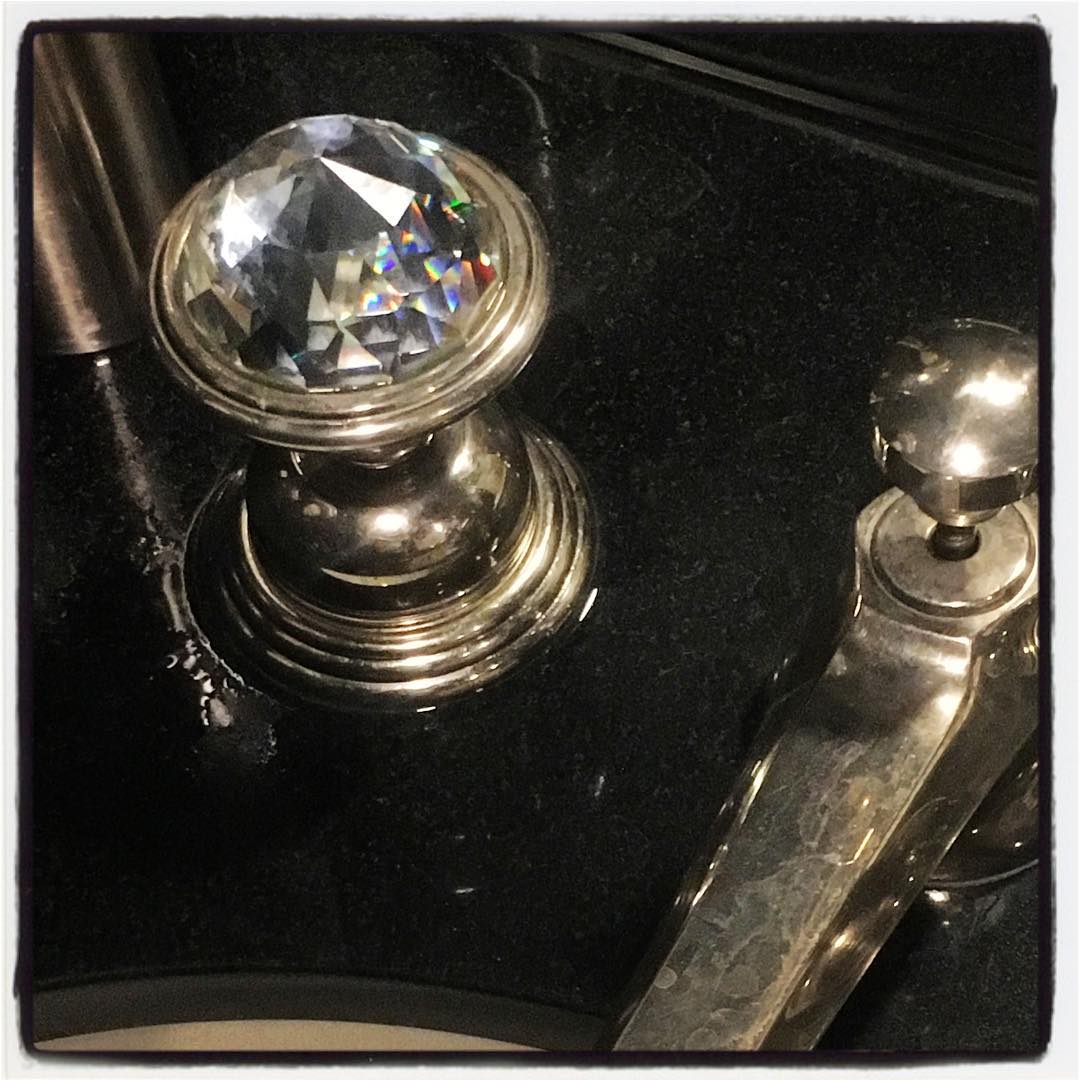 Bling for your bathroom Clear Crystal Faucet Knob Bling