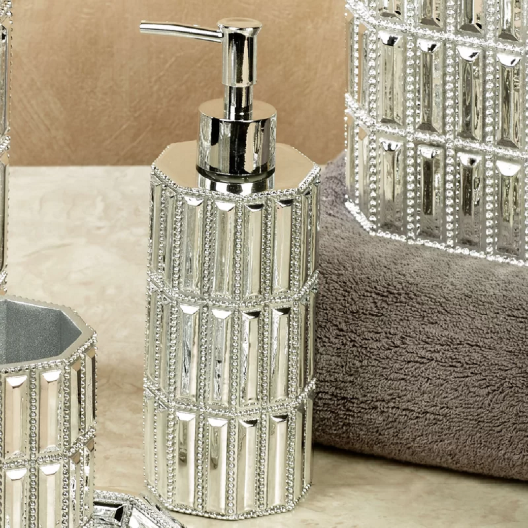 Bling for your bathroom Bling Soap Dispenser with Rhinestones