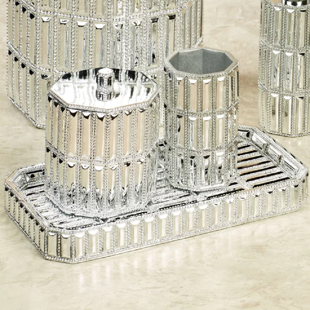 Bling for your bathroom Sparkling Bathroom Accessory Tray