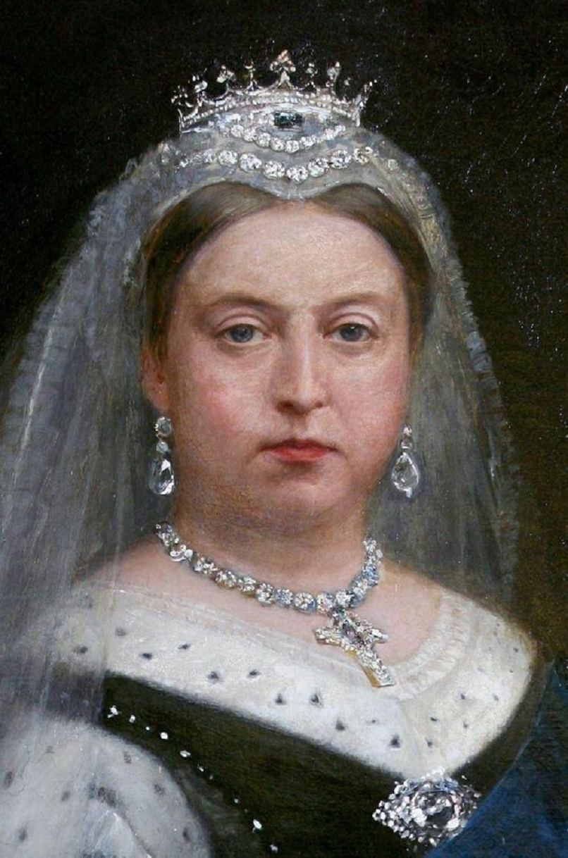 Royal bling Queen Victoria Wearing Her Sapphire and Diamond Tiara