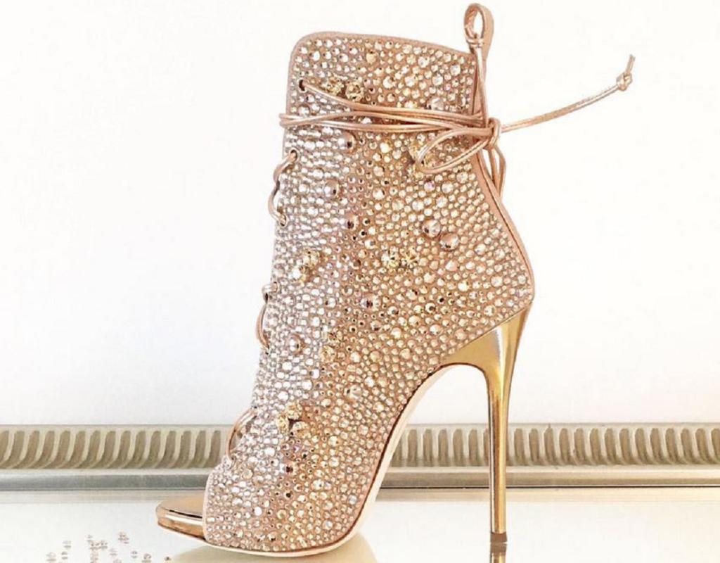 bling strappy heels
