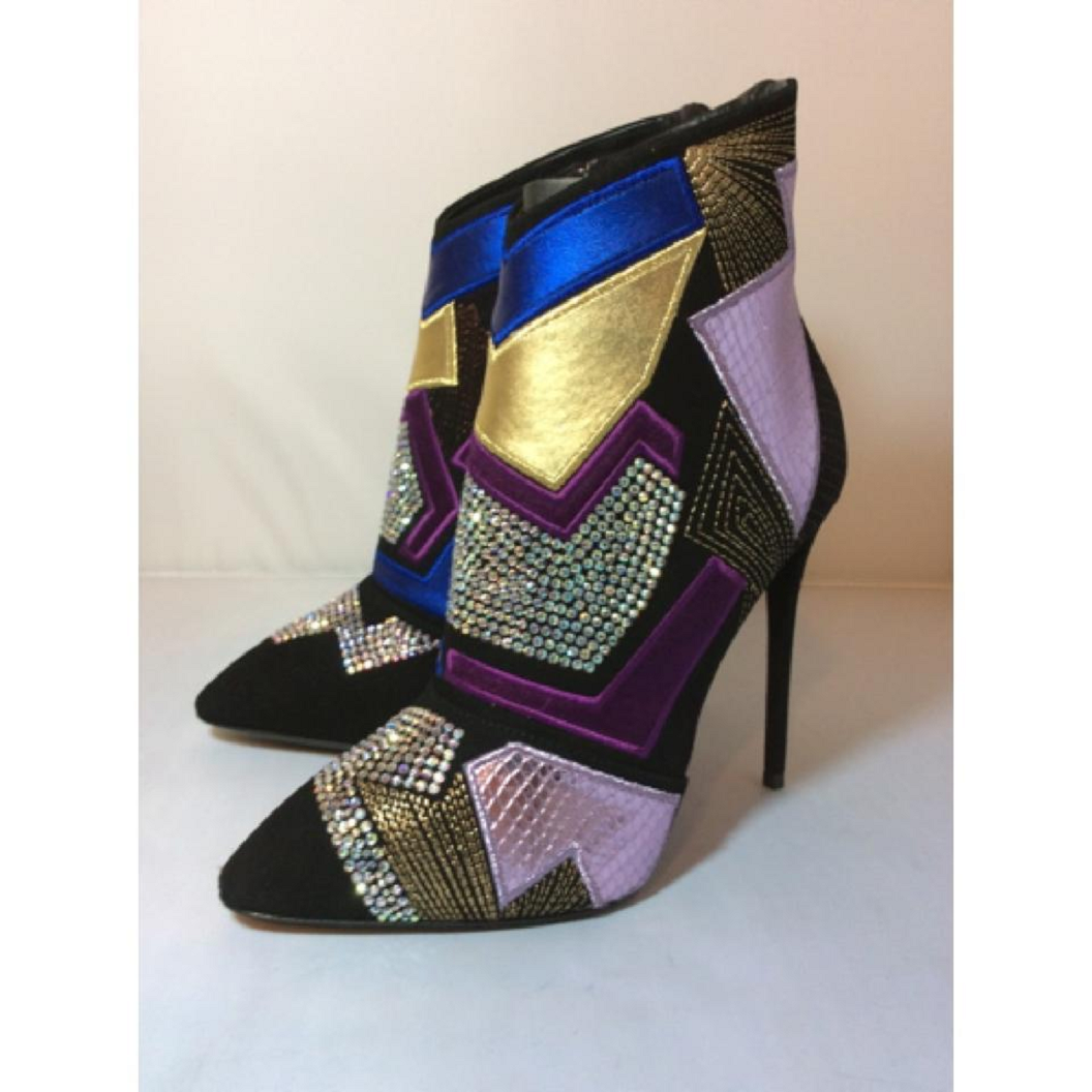 Best Women's Bling Heels 2021: 
 Giuseppe Zanotti Multicolor Sequins and Rhinestone Boots