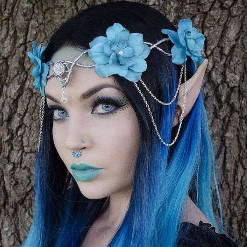 An Elf with Floral Crown