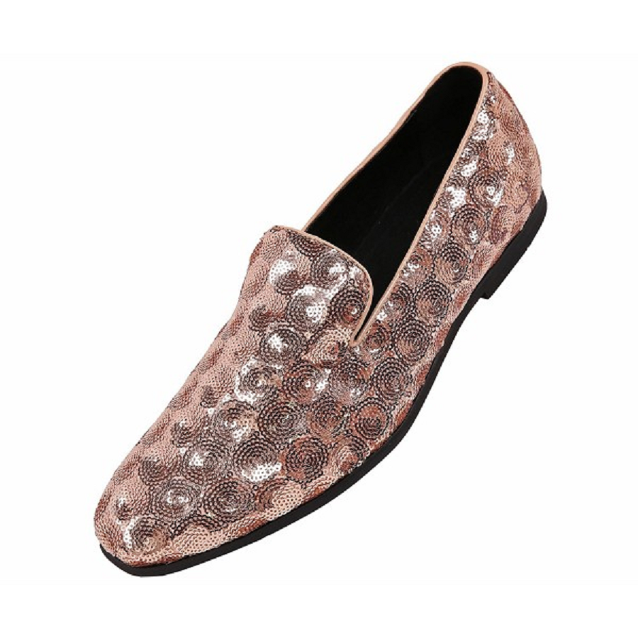 Best MEN'S Bling on Pinterest Men's Sequin Circle Patterned Smoking Slipper Dress Shoe - Rose Gold