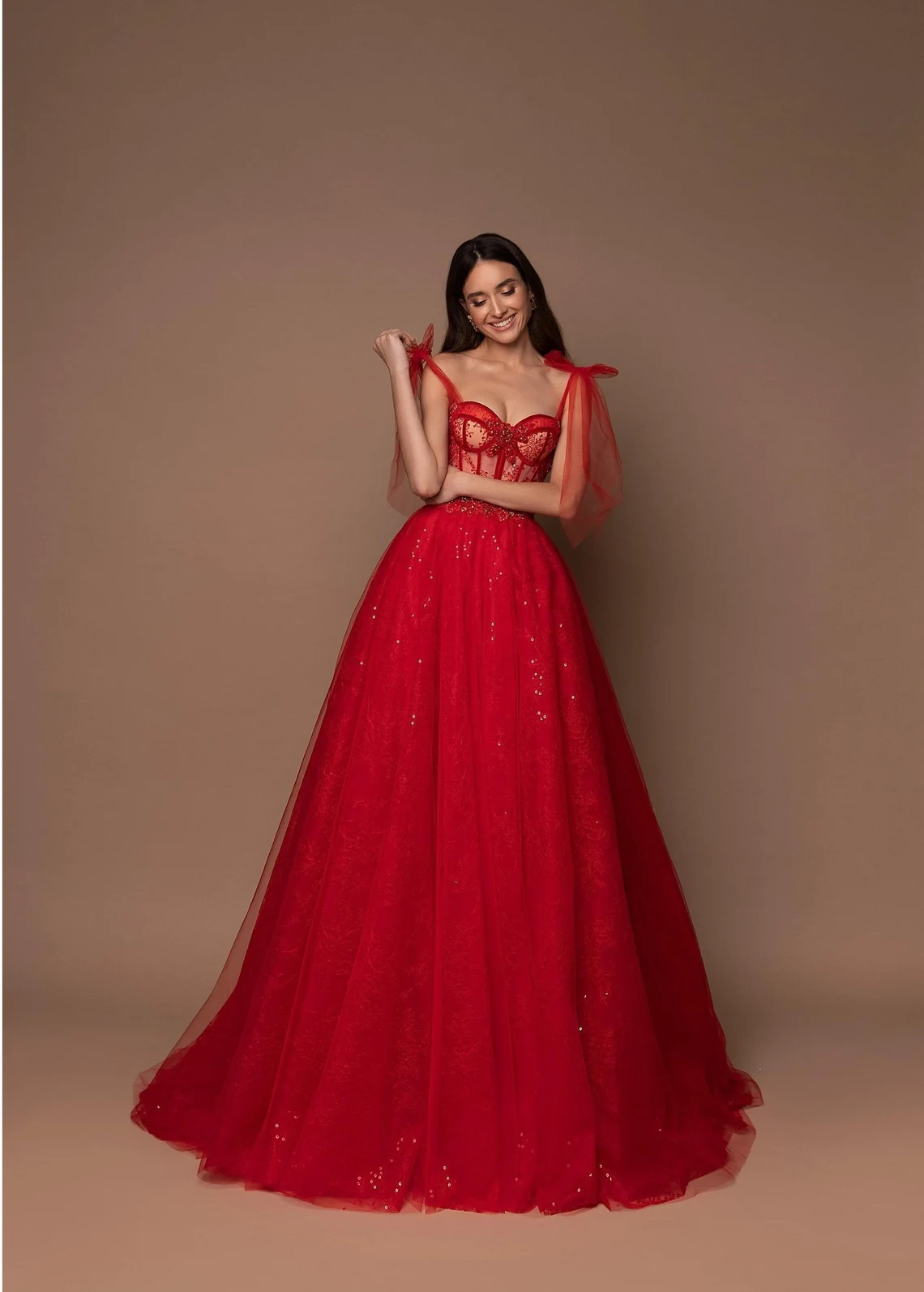 Best Instagram red sequin dress bling Sleeveless Evening Sequin Embellished Corset Long Dress with Lace